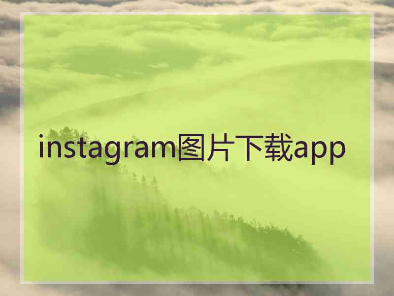 instagram图片下载app