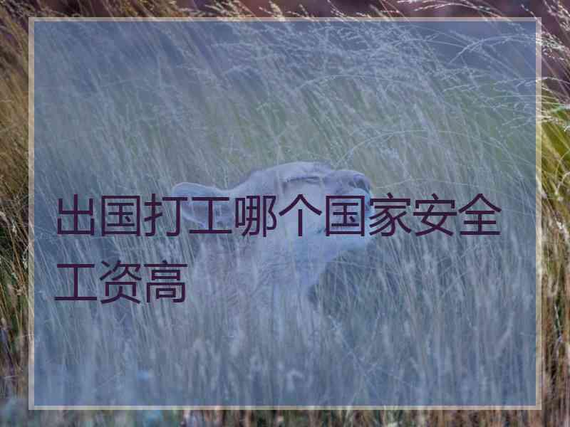 出国打工哪个国家安全工资高