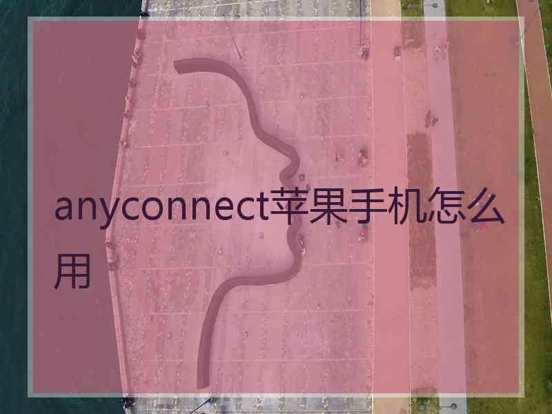 anyconnect苹果手机怎么用