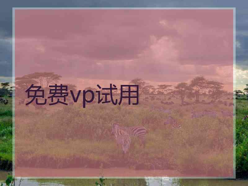 免费vp试用